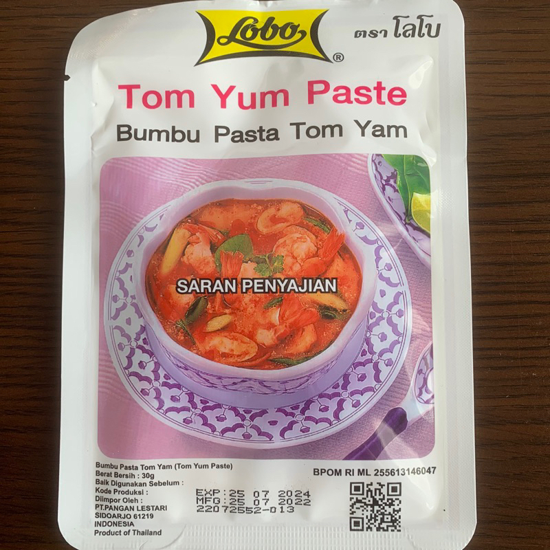 

SayurHD Lobo Bumbu Tom Yum Paste 30gr / Pasta Tom Yam