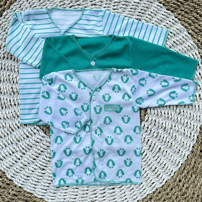 3 PCS Baju Lengan Pendek Bayi Bayi Atasan Bayi Baju Newborn Baju Bayi Baru Lahir Gift Bayi Hadiah Lahiran Bayi baju bayi lengan Pendek baju lengan panjang ASYAM BABY