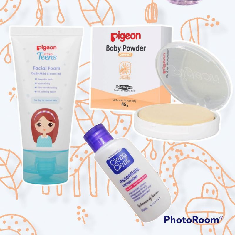 Skincare Anak Pigeon Satu Paket Lengkap Usia 5 Tahun Anak Sd Pencerah Wajah Glowing Anak Bpom Murah