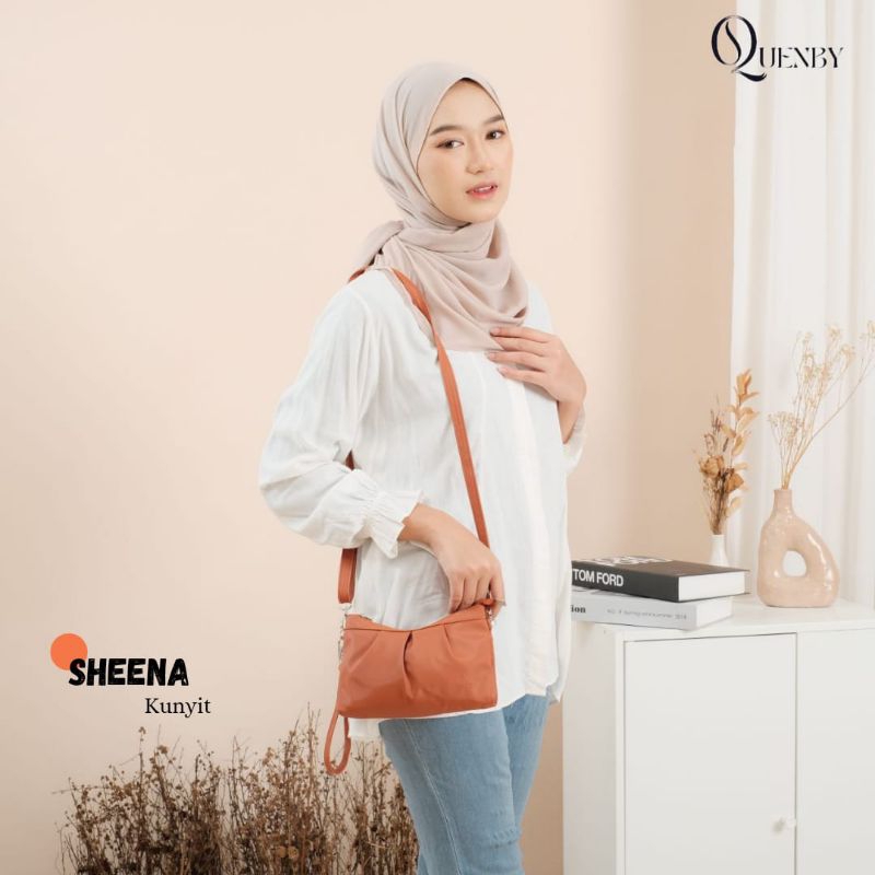 TAS SHEENA BY QUENBY bag pouch chocoly polos 2in1 tas dompet wanita