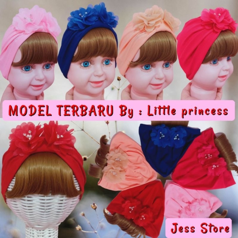 [ BUNGA ] TURBAN ANAK PONI PIRANG / TOPI TURBAN / CIPUT  BAYI PONI PIRANG 03-2TH