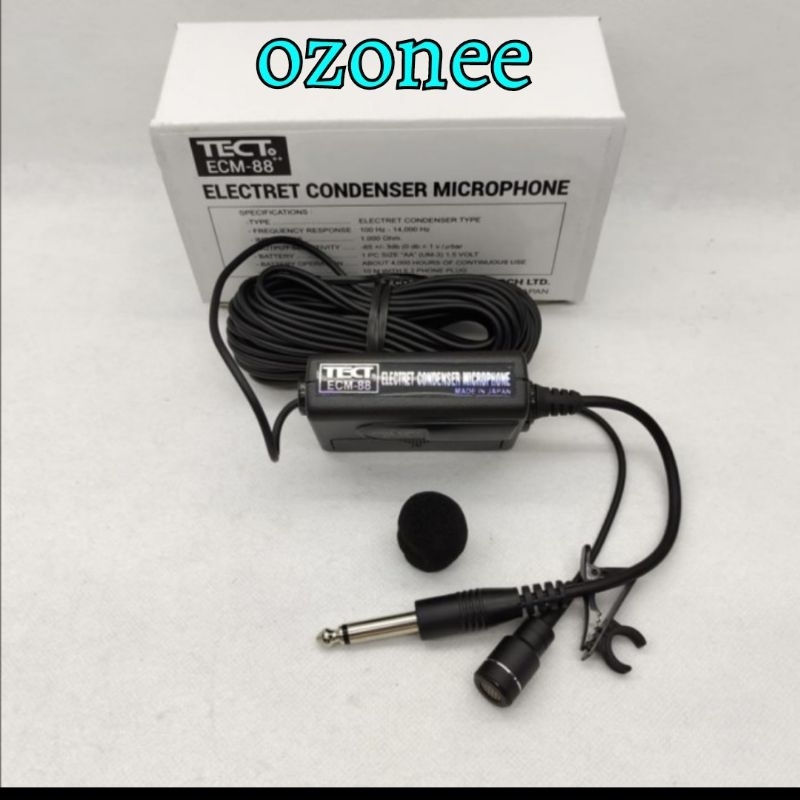 MIC JEPIT CONDENSER BUAT IMAM TECH ECM88 ECM 88 MADE IN JAPAN