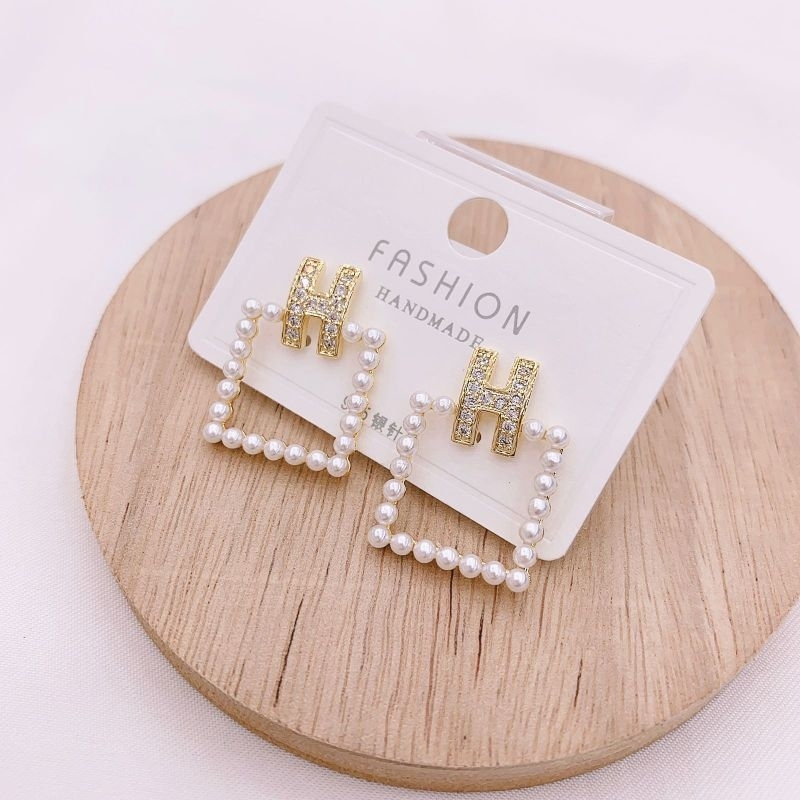 Anting Silver925 Perak platgold mirip emas asli Premium Quality Anti Karat anti alergi S63