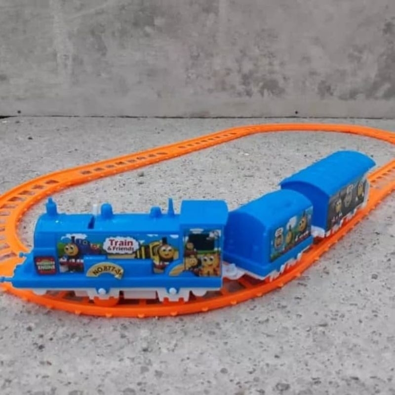 MAINAN ANAK REL KERETA API ELEKTRIK 877-33 TRAIN PLAY SET - MAINAN ANAK KERETA THOMAS