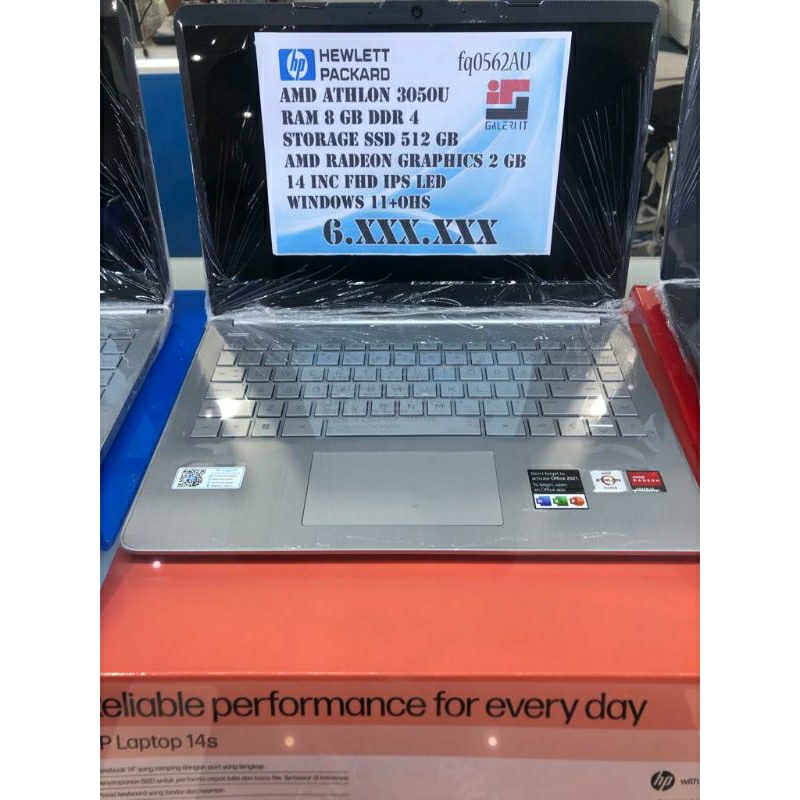 Laptop HP Ryzen 3-7320 8/256 New