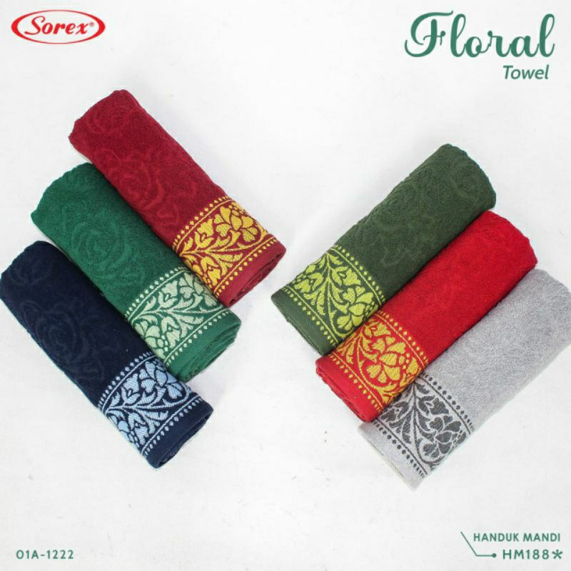 HANDUK MANDI COTTON TOWEL SOREX  HM186; 187; 188; 190