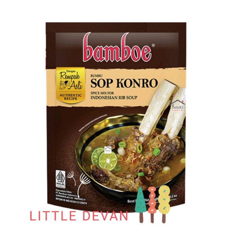 bamboe bumbu masak instan sop konro 120 gr