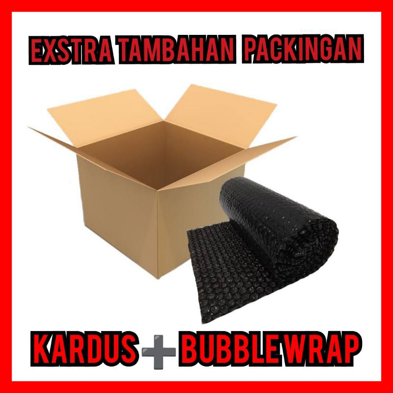 EXSTRA TAMBAHAN PACKING KARDUS PLUS BUBBLE WRAP