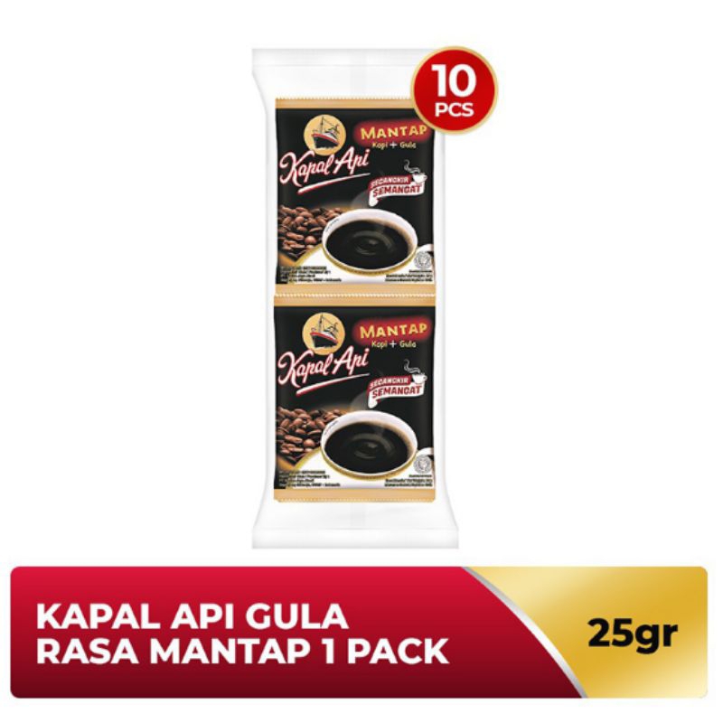 

Kapal Api Mantap Kopi + Gula