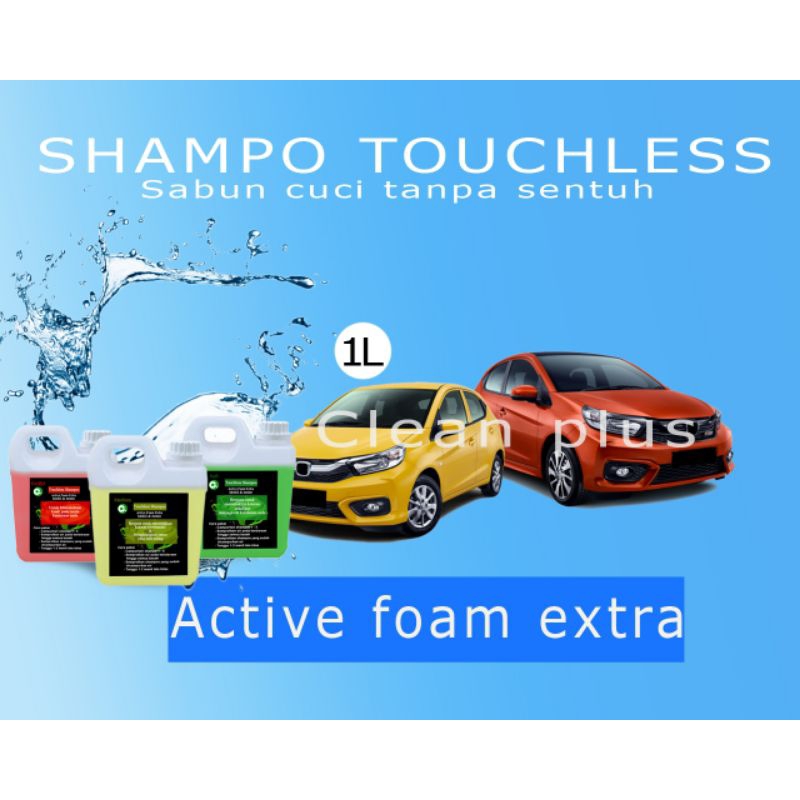 Shampo touchless Hijau/Soft 1Liter cuci tanpa sentuh