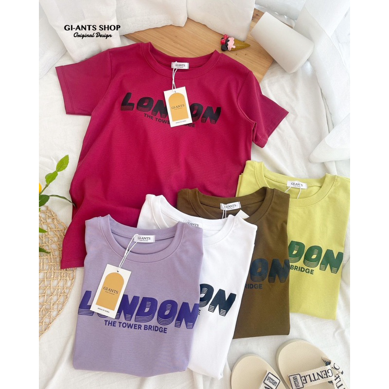 ATASAN GIANTS BASIC TULISAN LONDON KAOS IMPORT BANGKOK (BJGB463)