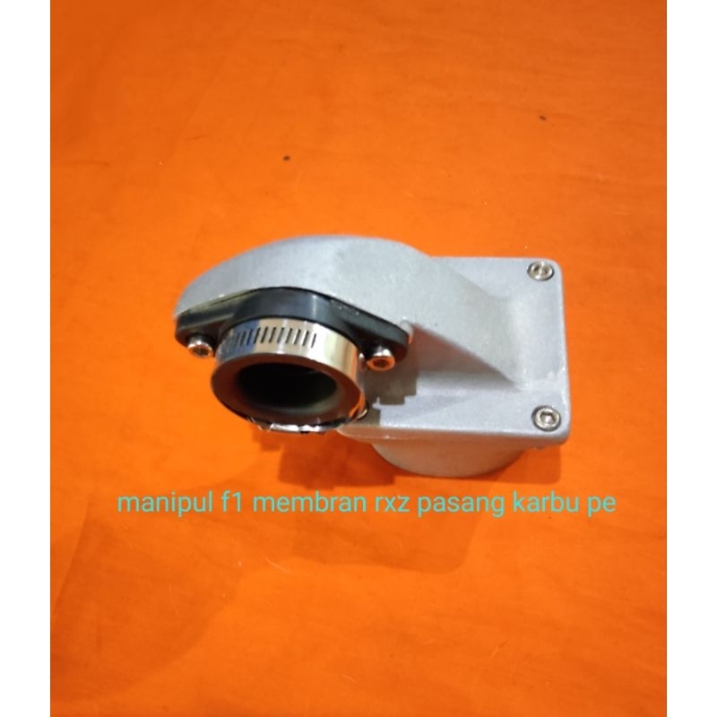 INTAKE MANIPOL MANIFOLD kodok F1ZR HADAP BELAKANG + membran rxz pe 24, 26 , 28 , 30