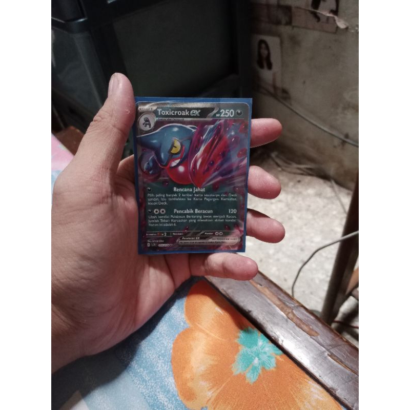 kartu pokemon bahasa Indonesia Scarlet Violet toxicroak ex