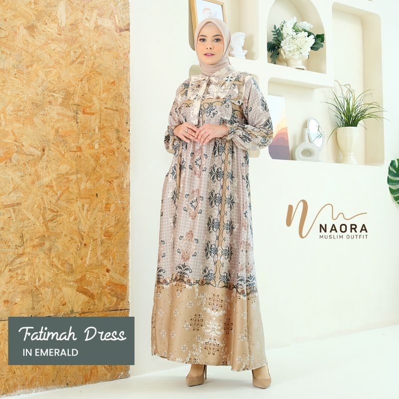 GAMIS KONDANGAN FATIMAH DRESS MOTIF BATIK DIOR SILK