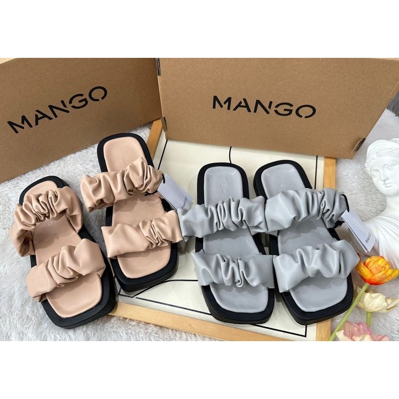 MNG qualited padded sandals