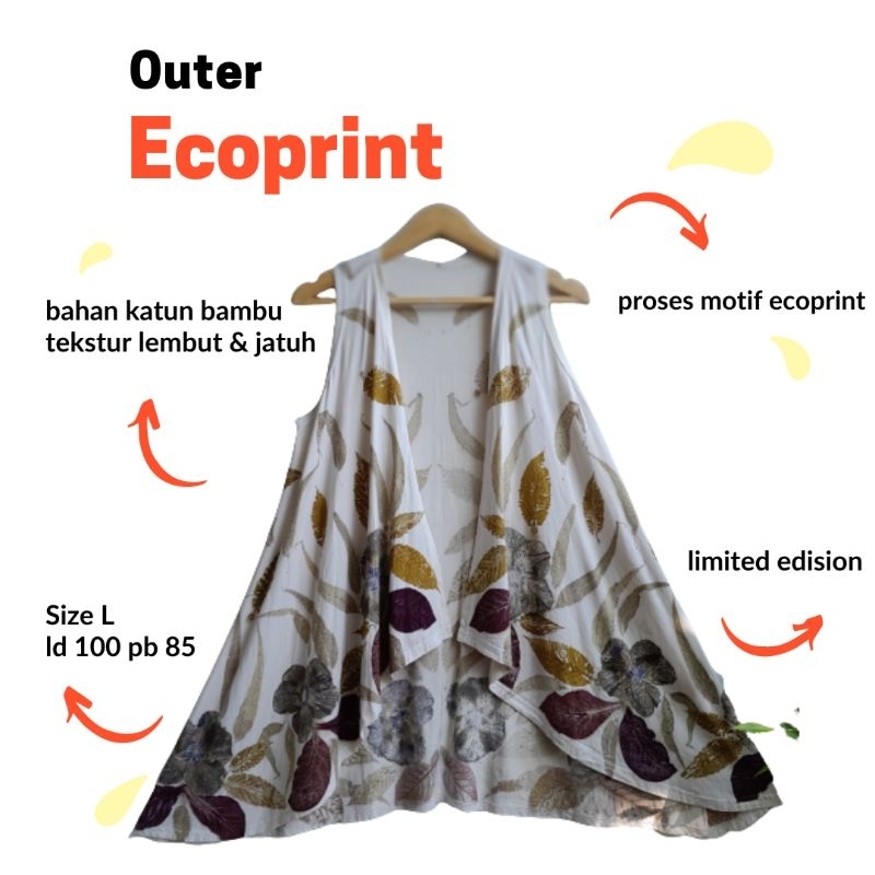 OUTER ECOPRINT/CARDIGAN/OUTFIT/BAJU WANITA