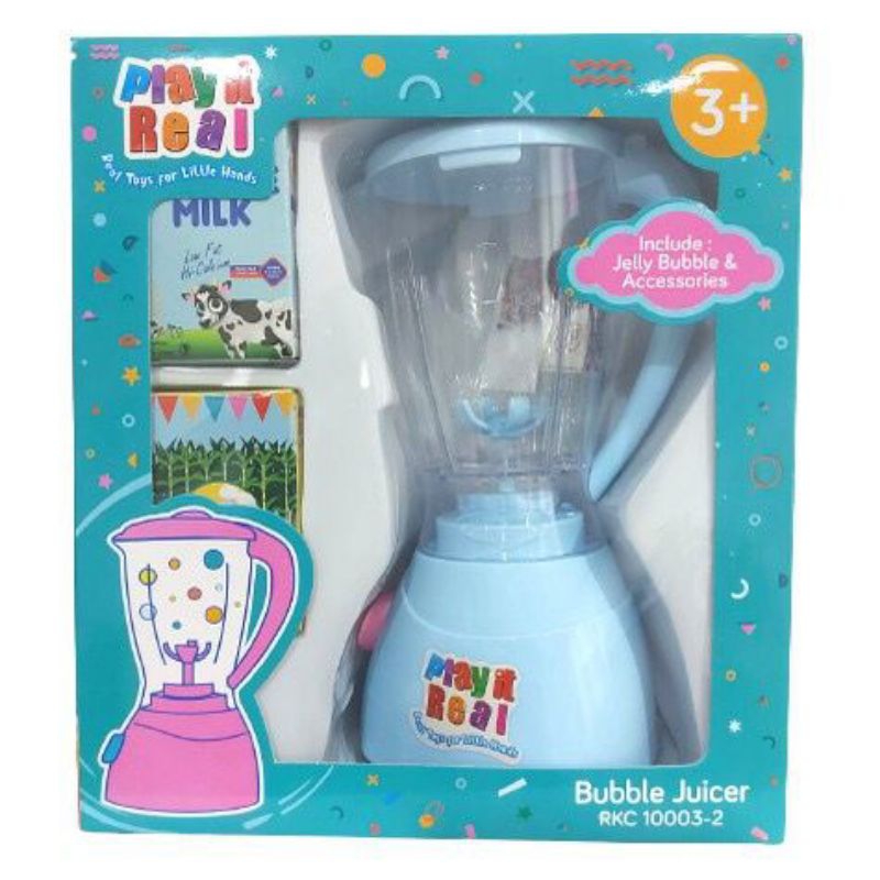 MAINAN PLAY IT REAL ELECTRIC BLENDER BUBBLE  / MASAK-MASAKAN BLENDER 10003-2