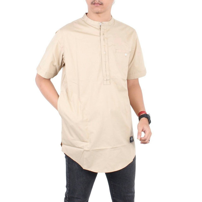 Koko Pakistan Koko Pria Kurta Pria Kurta Pakistan Koko Basic Kurta Basic Cream Koko Kurta Lengan Pendek