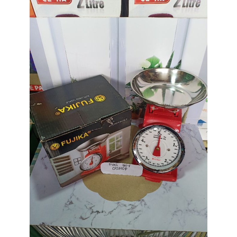 Timbangan Besi Fujika Manual 5kg / Timbangan Kue / Timbangan Dapur