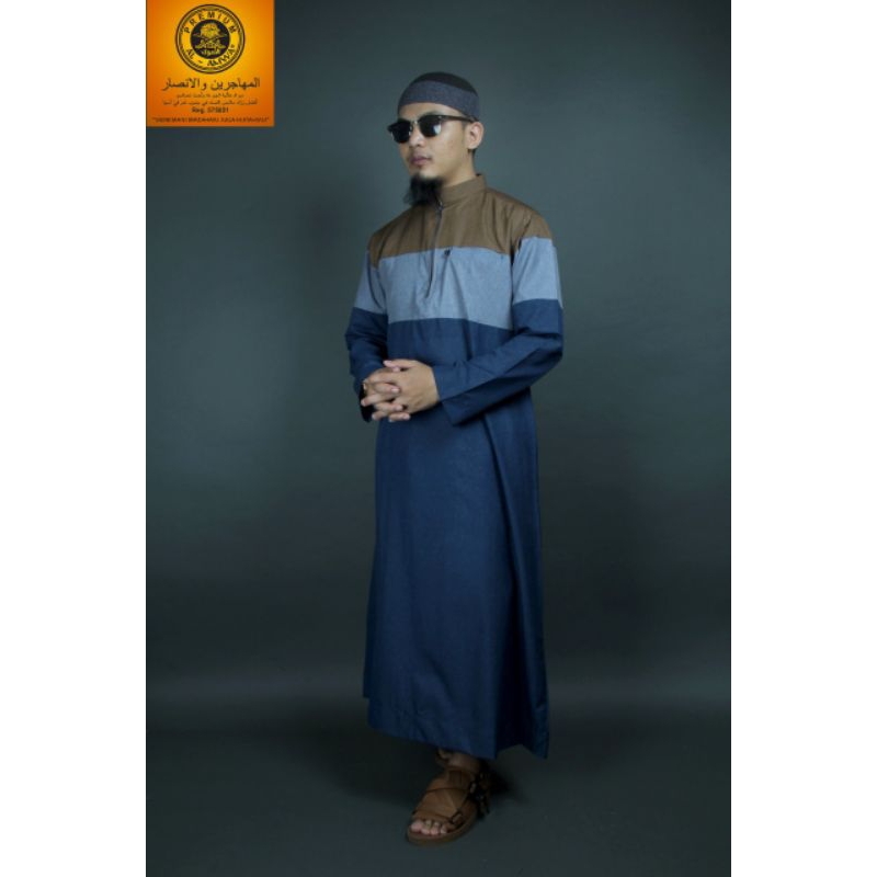 Jubah al amwa premium series  terbaru lengan panjang sanghai-al amwa jubah premium terbaru