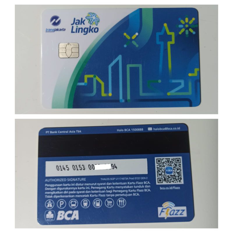 Kartu JakLingko Flazz Bank BCA Original 100%
