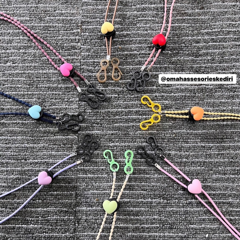 konektor masker batu pecah 2in1|| konektor masker hijab || konektor masker kalung || realpict