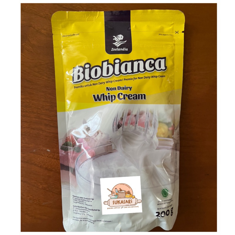 

Biobianca whipping cream bubuk 200 gr non dairy krim powder instant whipping cream