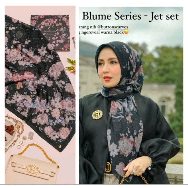 Buttonscarves Blume Series Jet Set