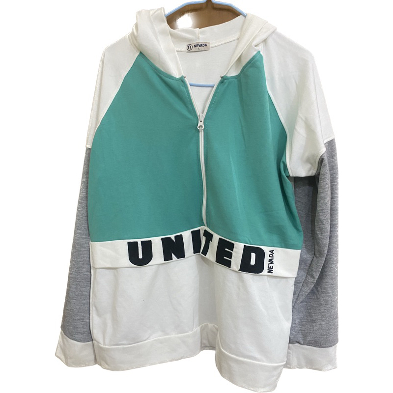 jaket nevada hijau putih pl