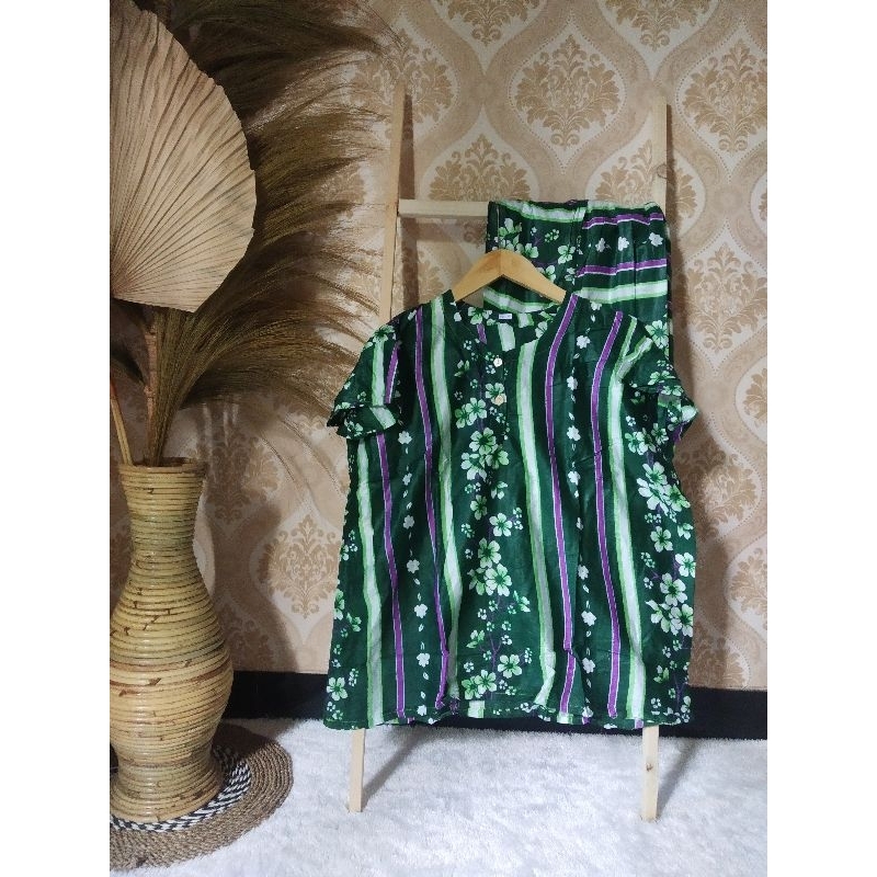 Setelan gogo ld +140  Jumbo Katun Rayon.