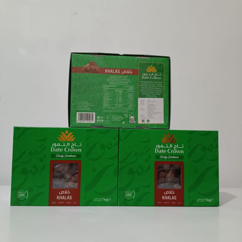 Date Crown Kurma Khalas 1 kg Premium Enak Manis