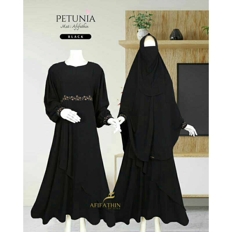 Gamis Set Petunia Mom and Kids/ Couple/ by Afifathin