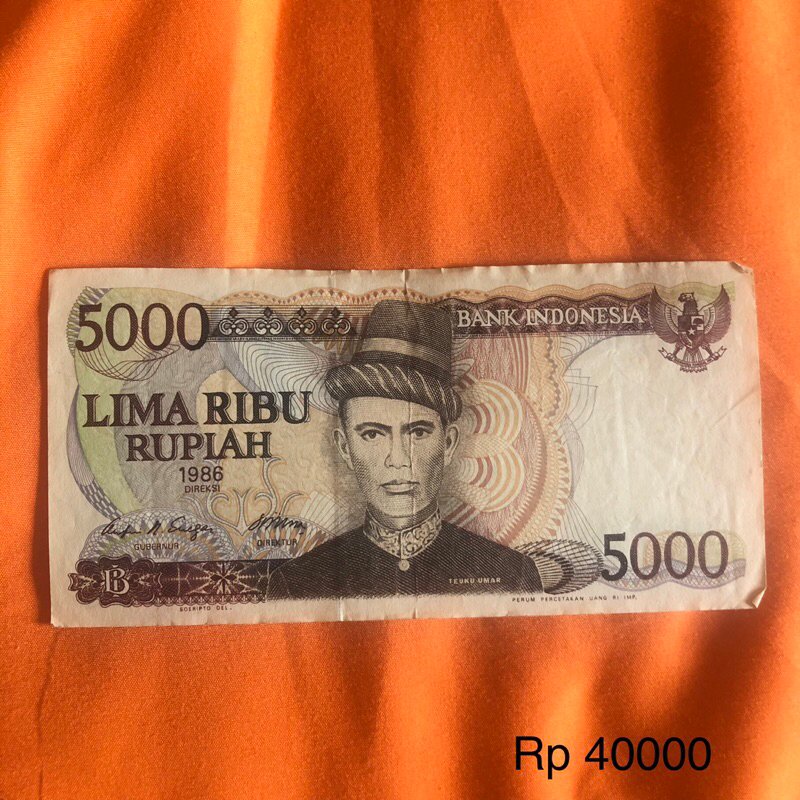 uang kertas kuno 5000 rupiah