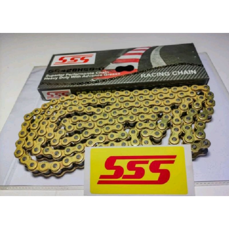 Rantai SSS HSBT SSS chain Rantai SSS gold 428 HSBT Heavy 428-140