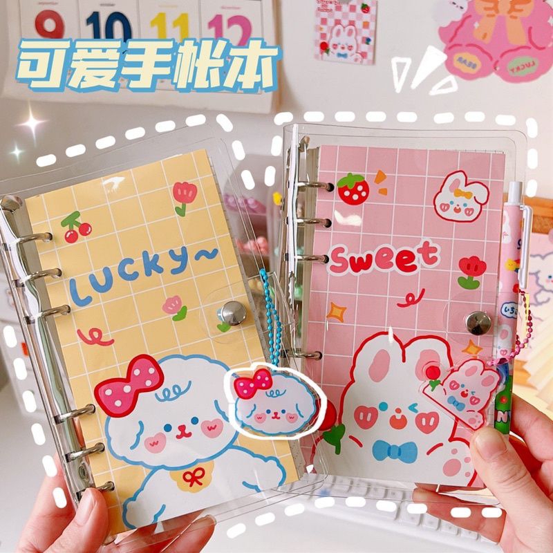 [1Set] Binder Paketan A6 6 Ring Diary Book Journal/ Binder Keuangan Uang Deco Loose Leaf