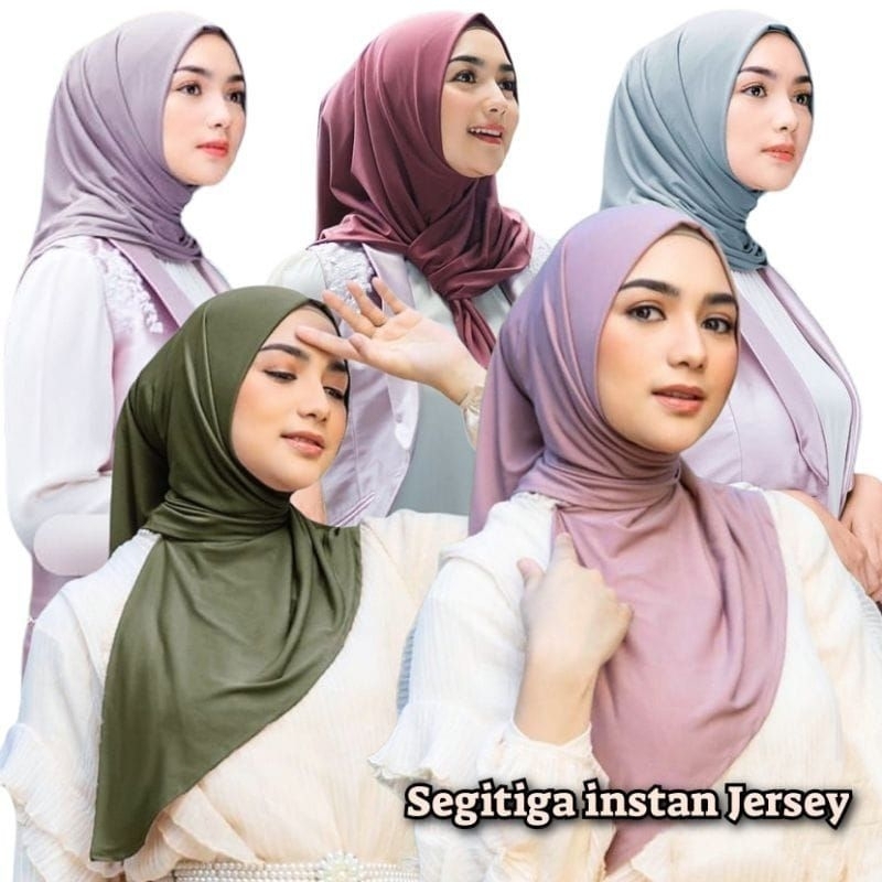 Hijab Segitiga Instan Jersey