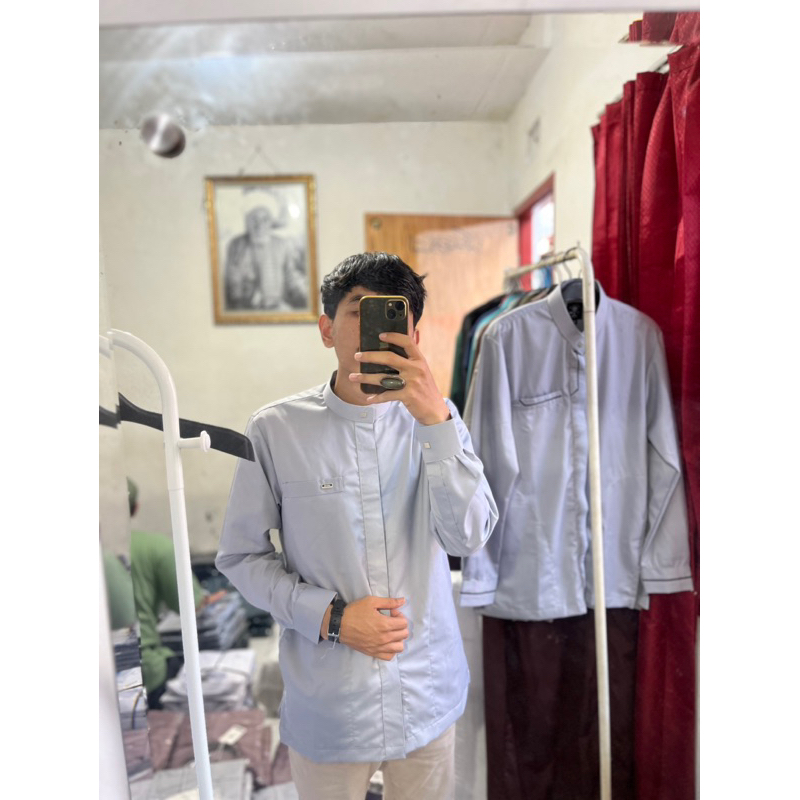 Qolbi series kemeja koko abbah moslem