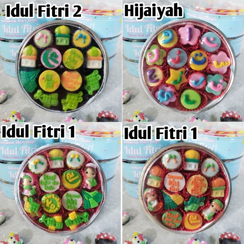 

Coklat karakter toples tema idul fitri