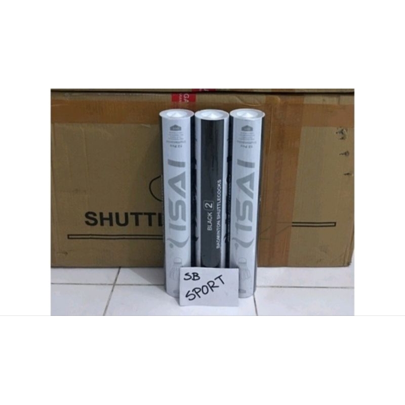Shuttlecock Isai Hitam Kok Badminton
