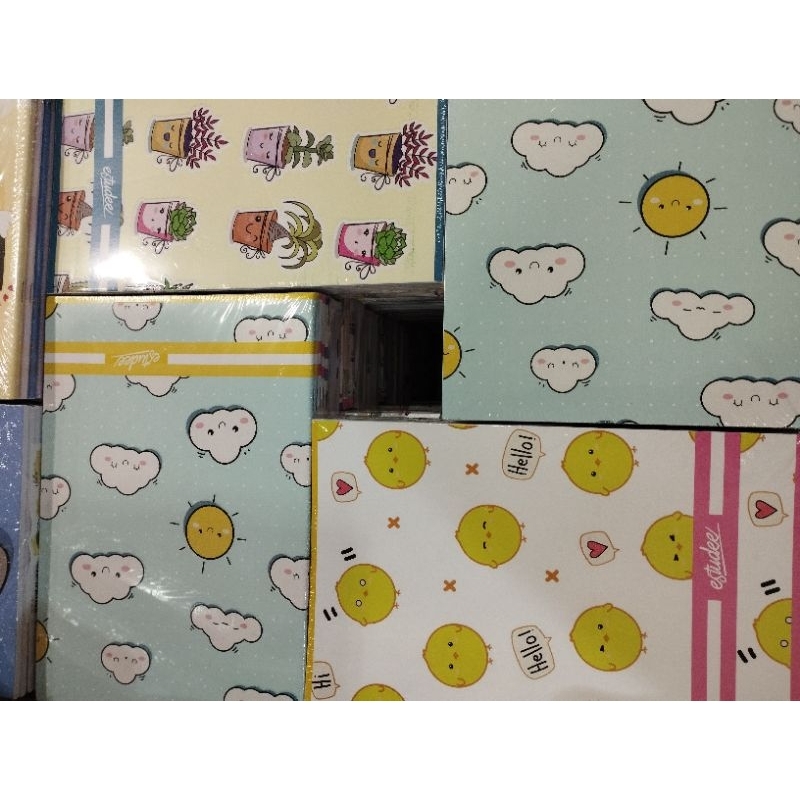 

buku tulis estudee B5 fancy cute dan pattern 48lembar isi 10