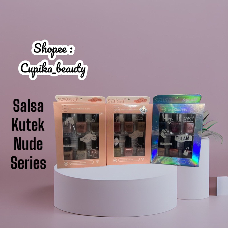 [ub] salsa kutek box isi 6 seri nude -- salsa kutek glam glow -- kutek salsa seri nude