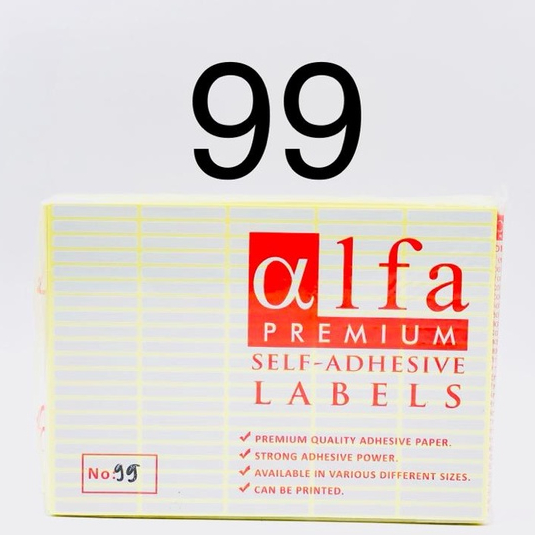 

Stiker Sticker Label Nama Undangan Harga Alfa No 99 / 5 mm x 36 mm