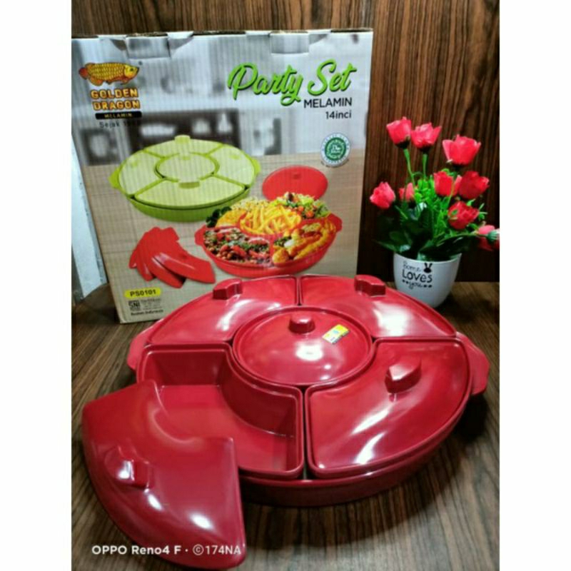 CC-Termurah Party set melamin ps0101 wadah saji prasmanan sedang bukan besar