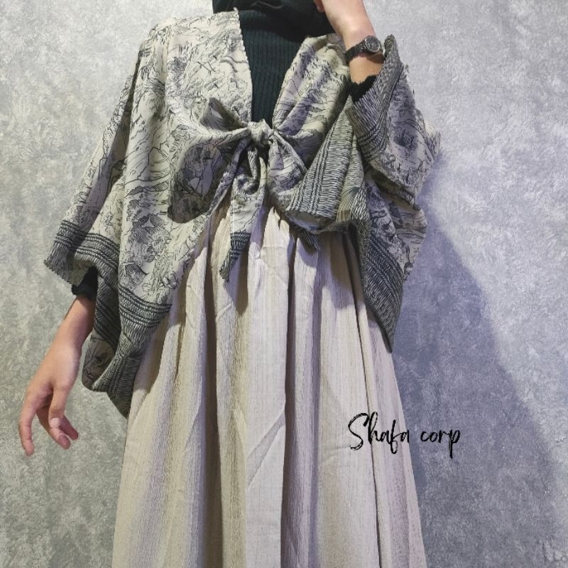 KITA outer scarf kimono tali japanese style