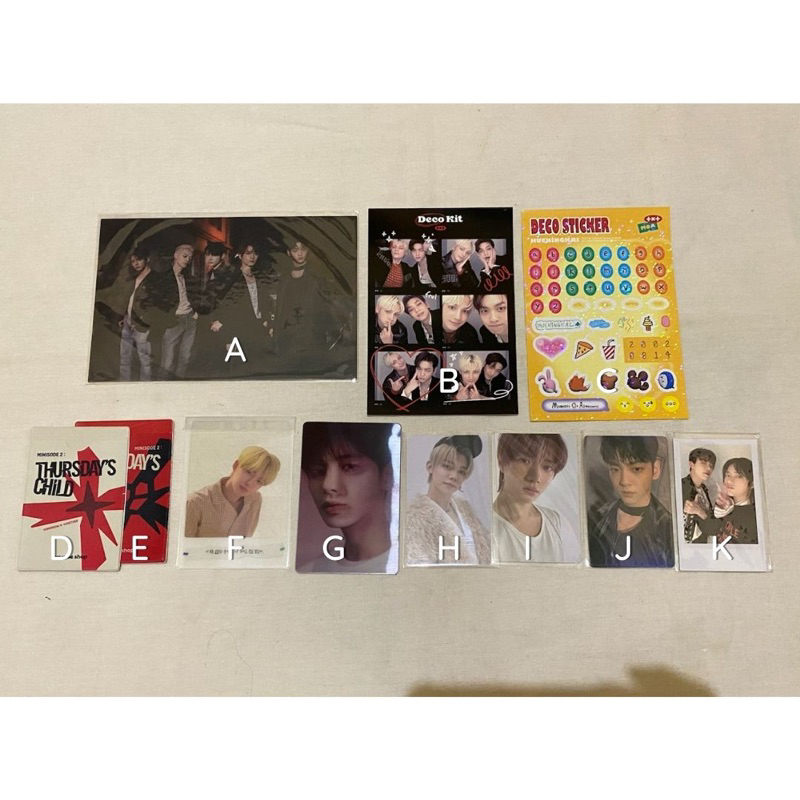 READY - PC PHOTOCARD TXT MINISODE 2 THURSDAY CHILD LUCKY DRAW LD SOUNDWAVE HATE LENTI TEAR VER POB W