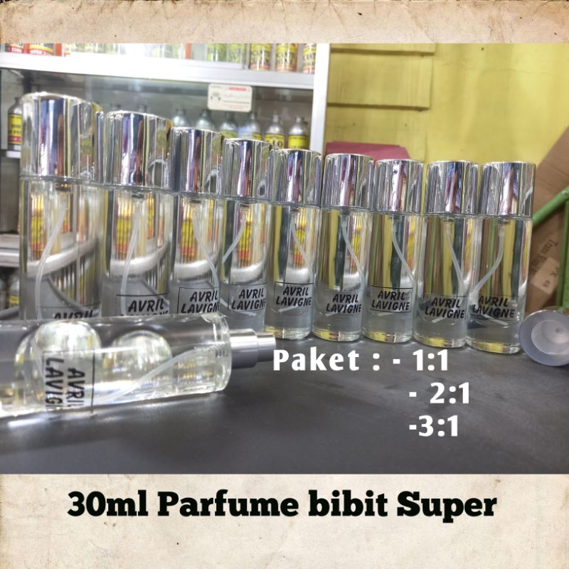 Parfum refill paket 1:1, 2:1, 3:1 ukuran 30ml kualitas bibit super (bisa request)