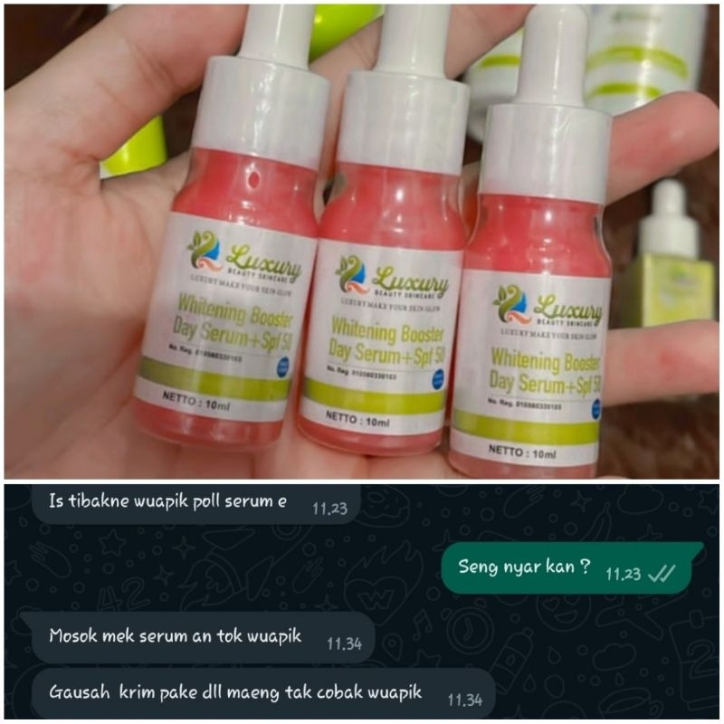 LUXURY BEAUTY SKINCARE | WHITENING DAY BOOSTER SERUM +SPF50