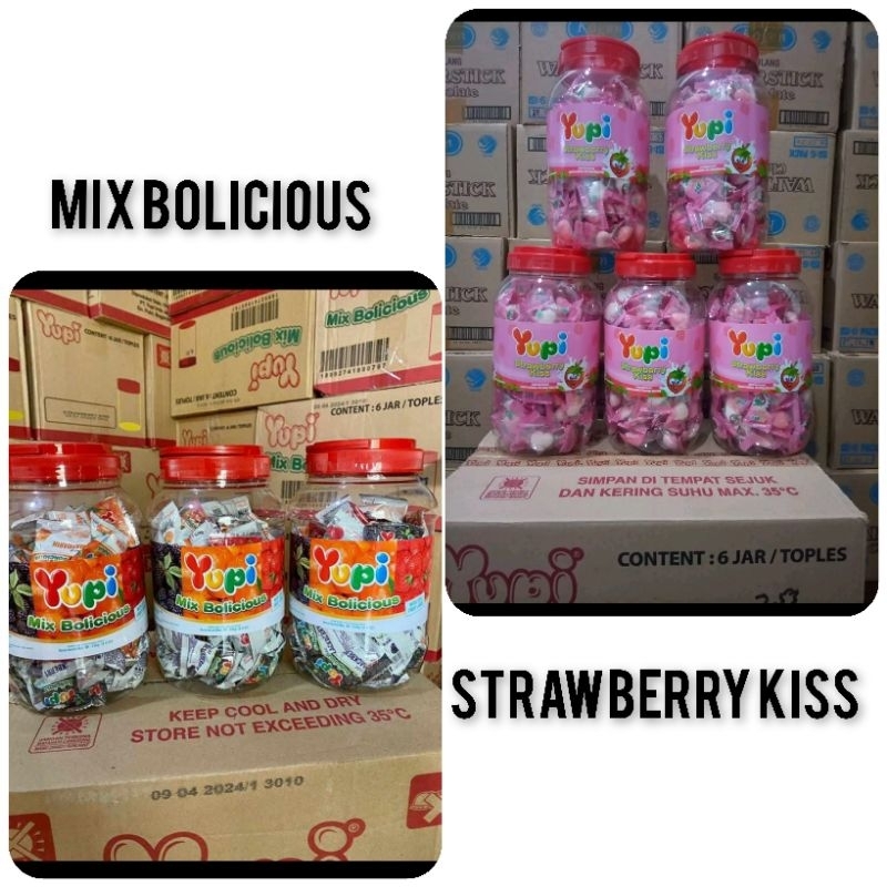 (ECER 1 TOPLES ) YUPI TOPLES STRAWBERRY KISS || MIX BOLICIOUS