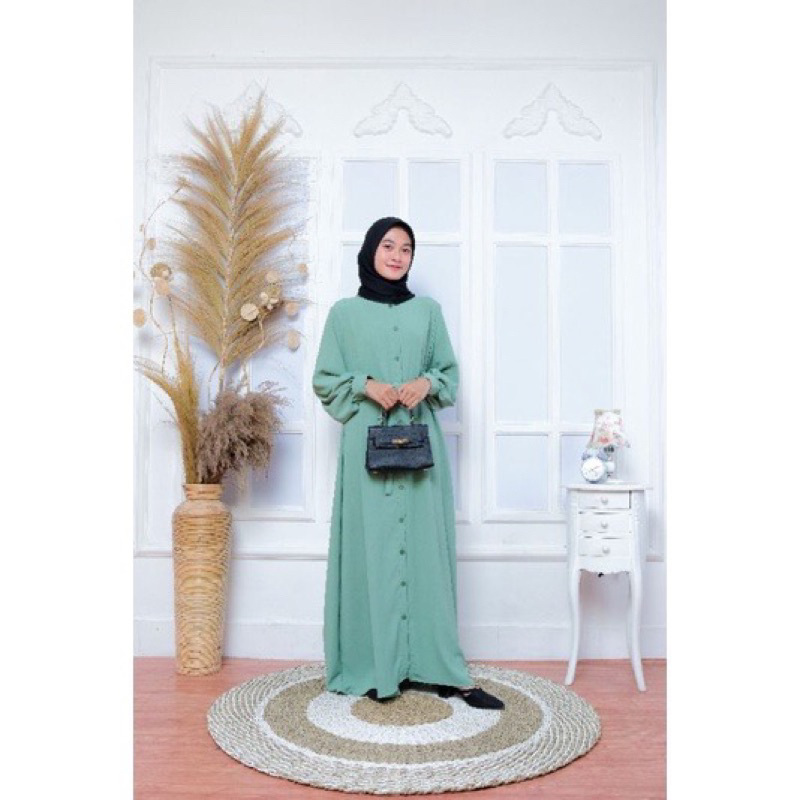 Dinayah Gamis Cringkle PremiumPolos Premium