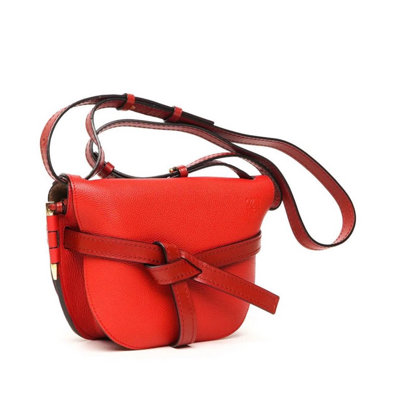 Loewe small gate bag red